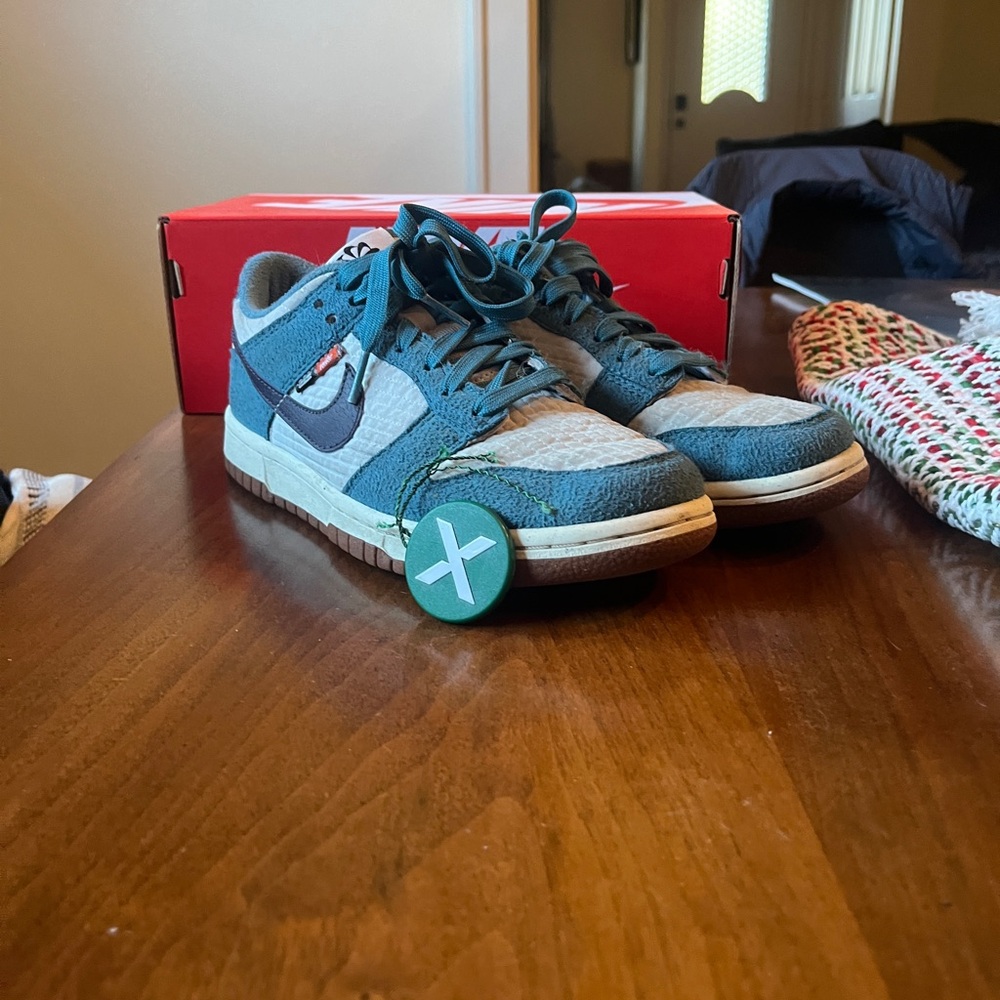 Kids Blue and Gray Sneakers